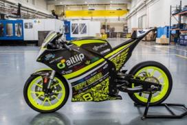 La motocicleta del equipo EUPTBIKES, fabricada en impresión 3D en las instalaciones de Aitiip, gana la competición MotoStudent 2016