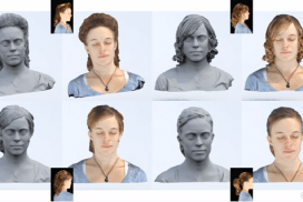 Captura y representación 3D de geometrias complejas para personajes virtuales