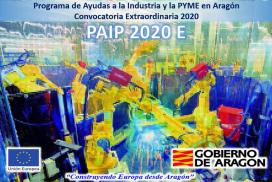 Convocatoria extraordinaria 2020 del Programa de Ayudas a la Industria y a la PYME (PAIP 2020E)
