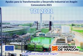 Convocatoria de ayudas para la Transformación y Desarrollo Industrial en Aragón.  TDI 2021